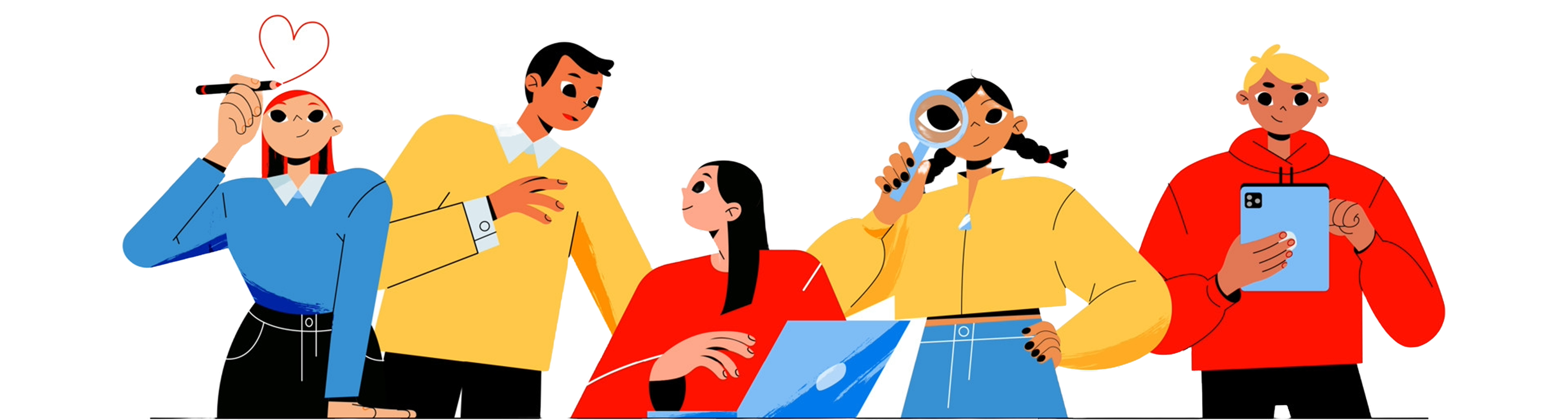 looking job illustration